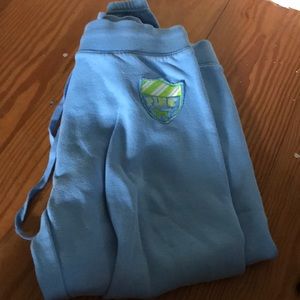 Baby blue pink sweats